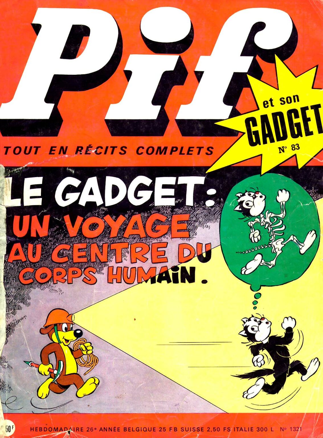 Figurine Pif Gadget 1979 - Robot Spatial Lance-missiles Piforak - France
