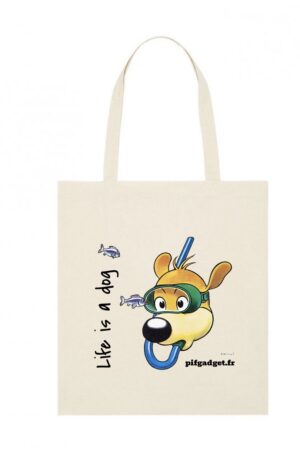 Tote bag - Pif et les poissons