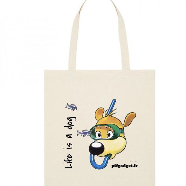 Tote bag - Pif et les poissons