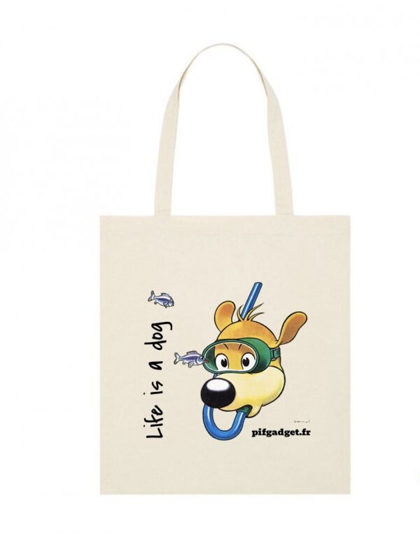 Tote bag - Pif et les poissons