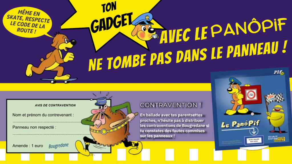 La planche de contraventions de Bougredane !