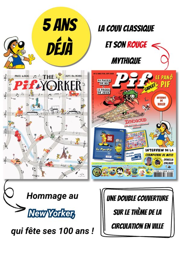 PIF LE MAG n°20 – Septembre 2025 : Double couverture, Spécial Sécurité Routière & Nouvelles Aventures inédites !