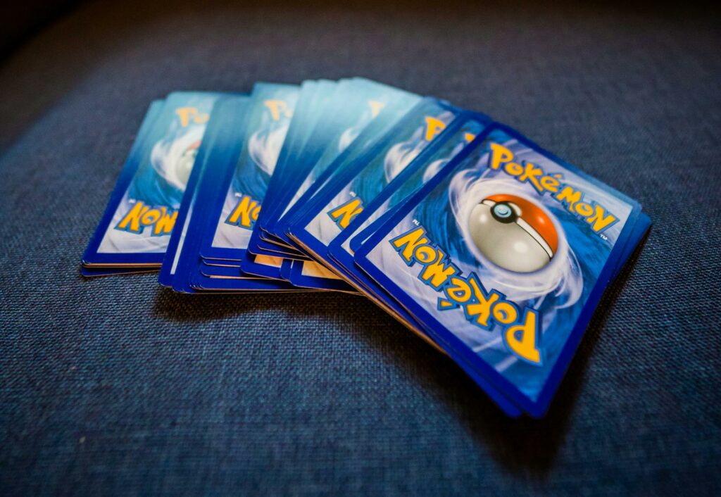 collection of cards for trading game